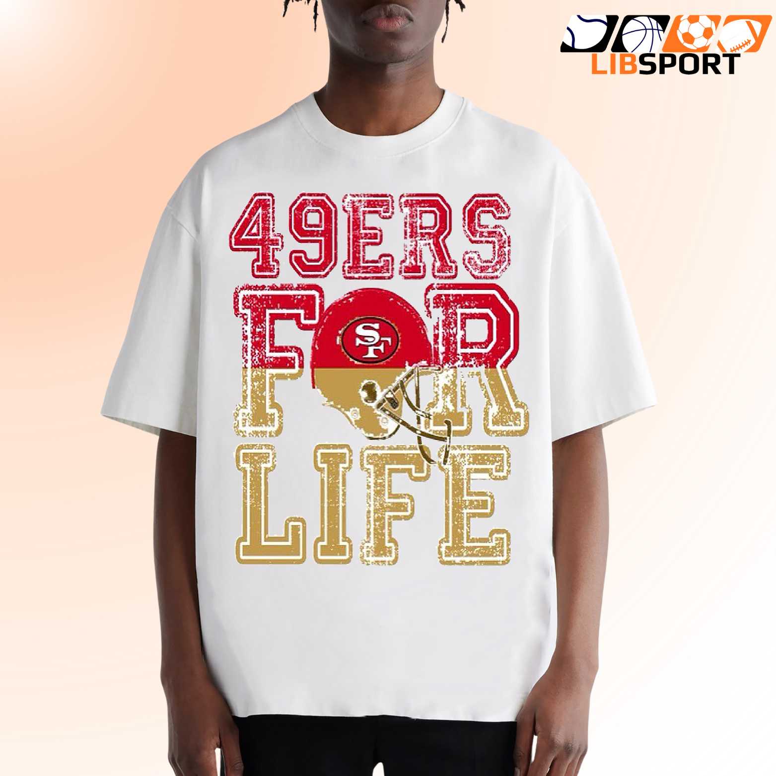 49ers For Life T-Shirt, San Francisco 49ers Shirt, Fan Art Game Day Tee